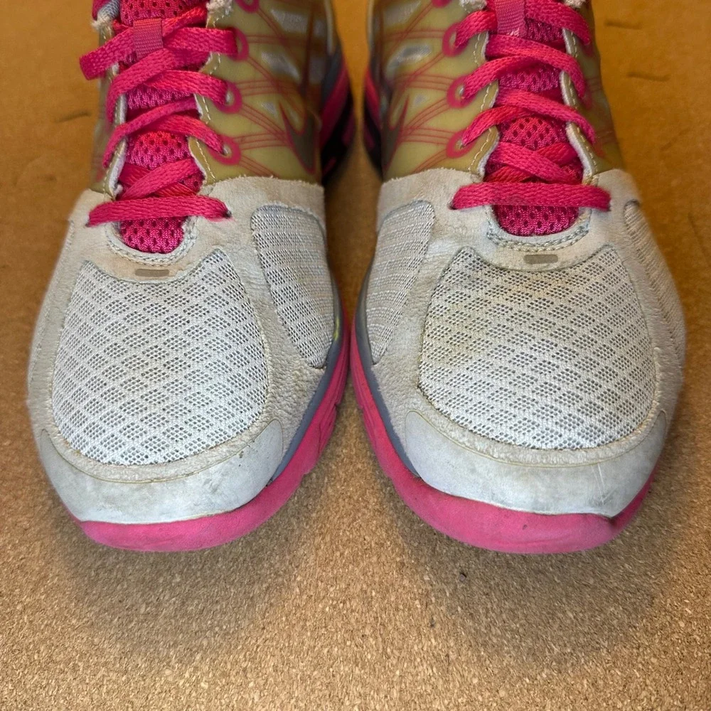 Nike Lunarglide 2 Running Shoes‎ Pink Grey 407981-006 Low Top Sneakers Size 7Y